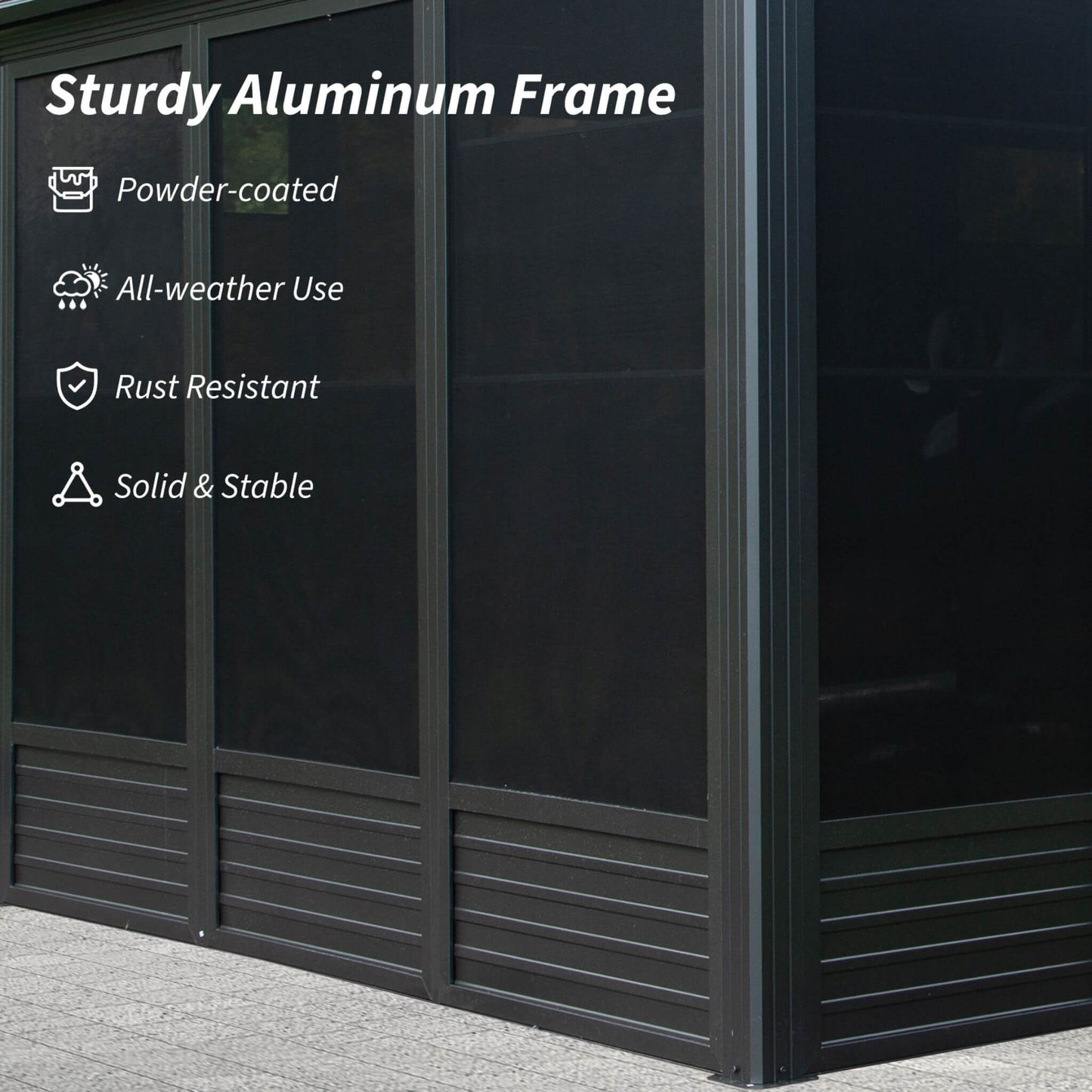 The Grand Vista 11' x 21' All-Season Solarium | Galvanized Steel Roof