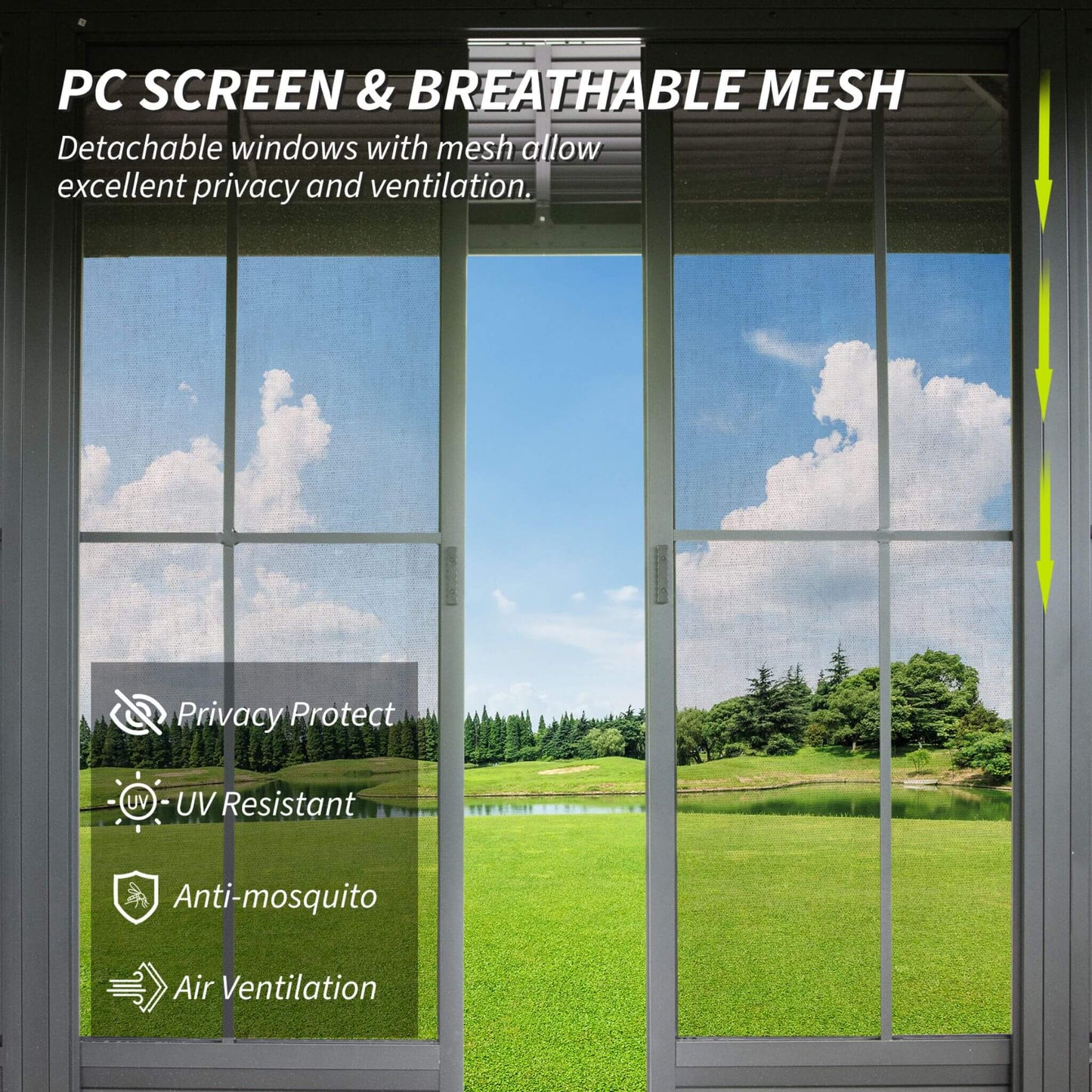 The Grand Vista 11' x 21' All-Season Solarium | Galvanized Steel Roof