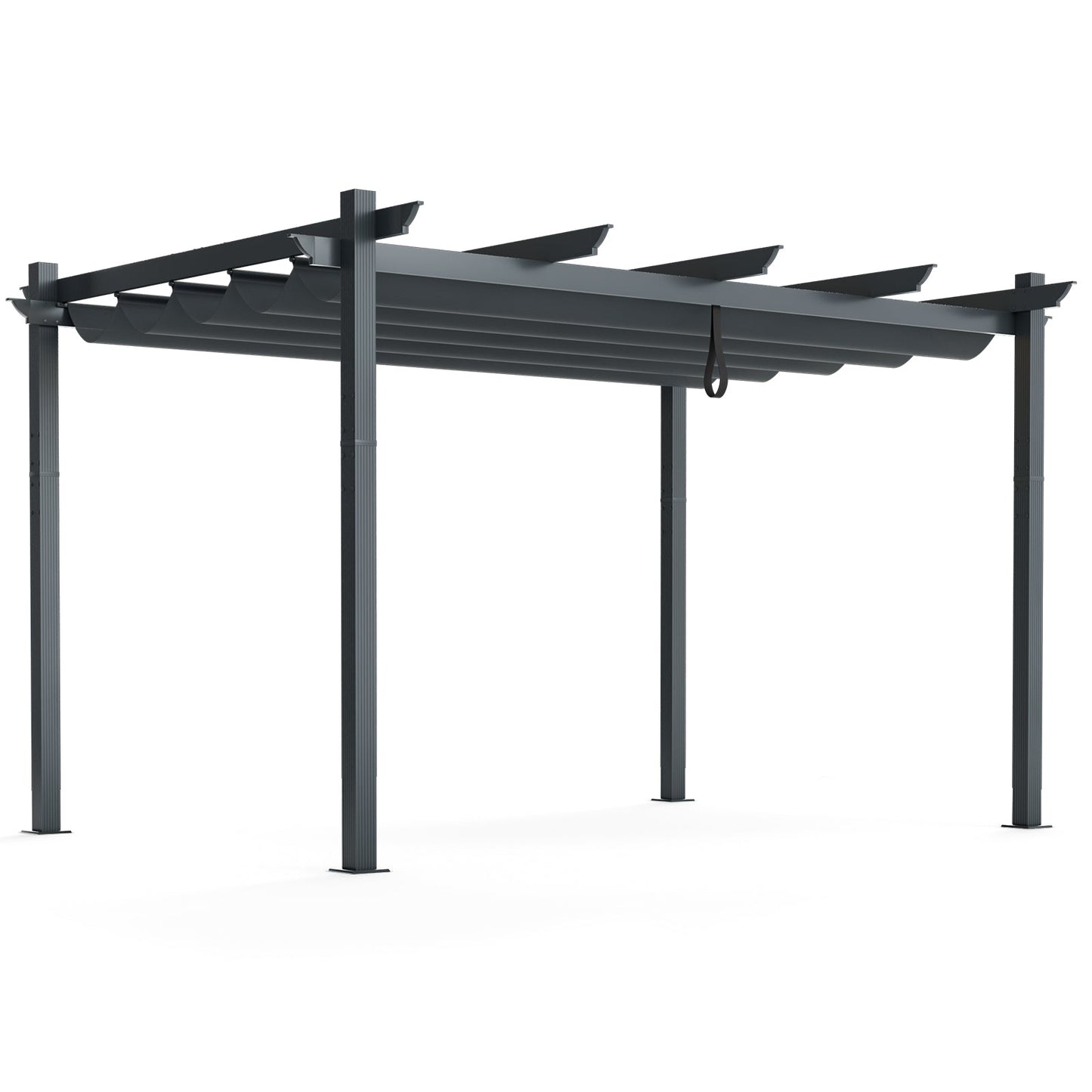The Equinox Grand 10' x 13' Retractable Pergola | Premium Yarn-Dyed Canopy