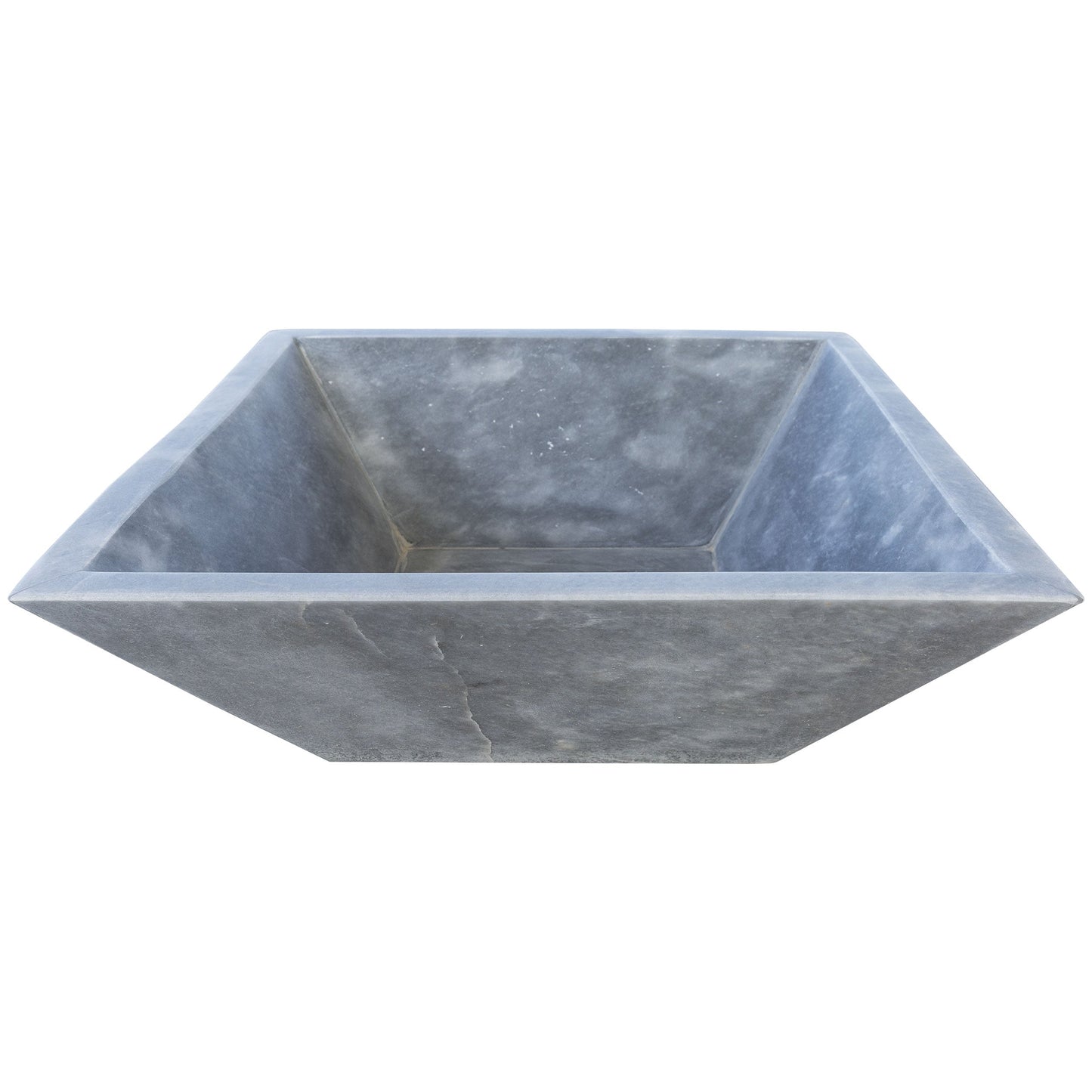 Bluestone Marble Handcrafted Fire Pit – 24" Natural Stone Square Hearth