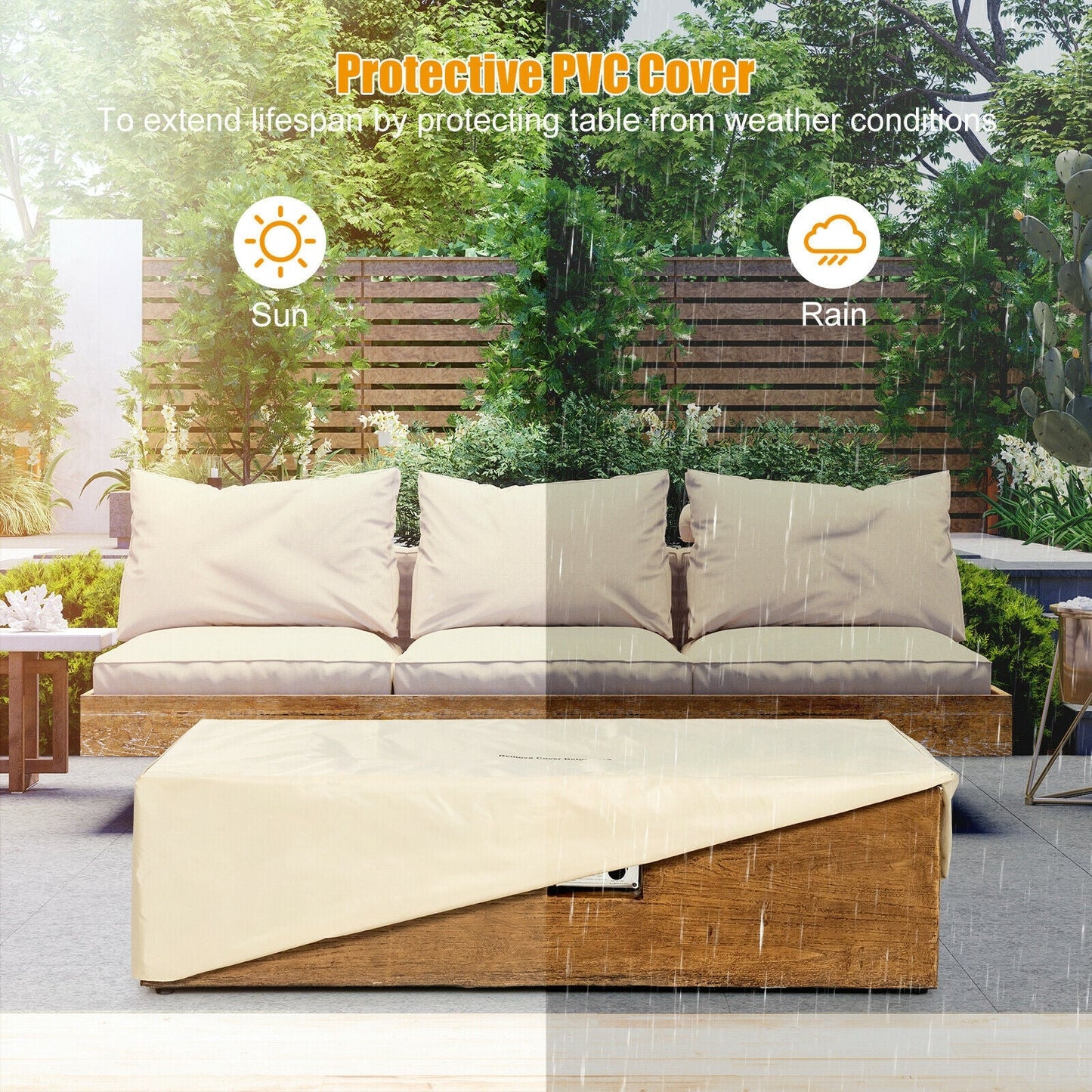 The Ember Vista: Portable 50,000 BTU Propane Fire Table