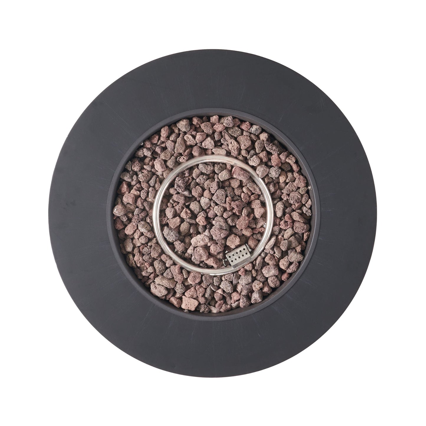 32" Modern Round Iron Fire Pit – 40,000 BTU Smokeless Propane Hearth