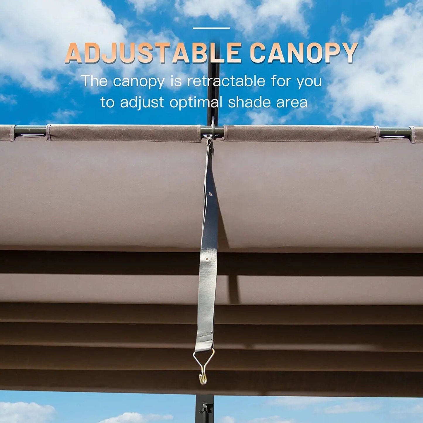 The Eclipse Convertible 11' x 16' Retractable Pergola | Aluminum Frame