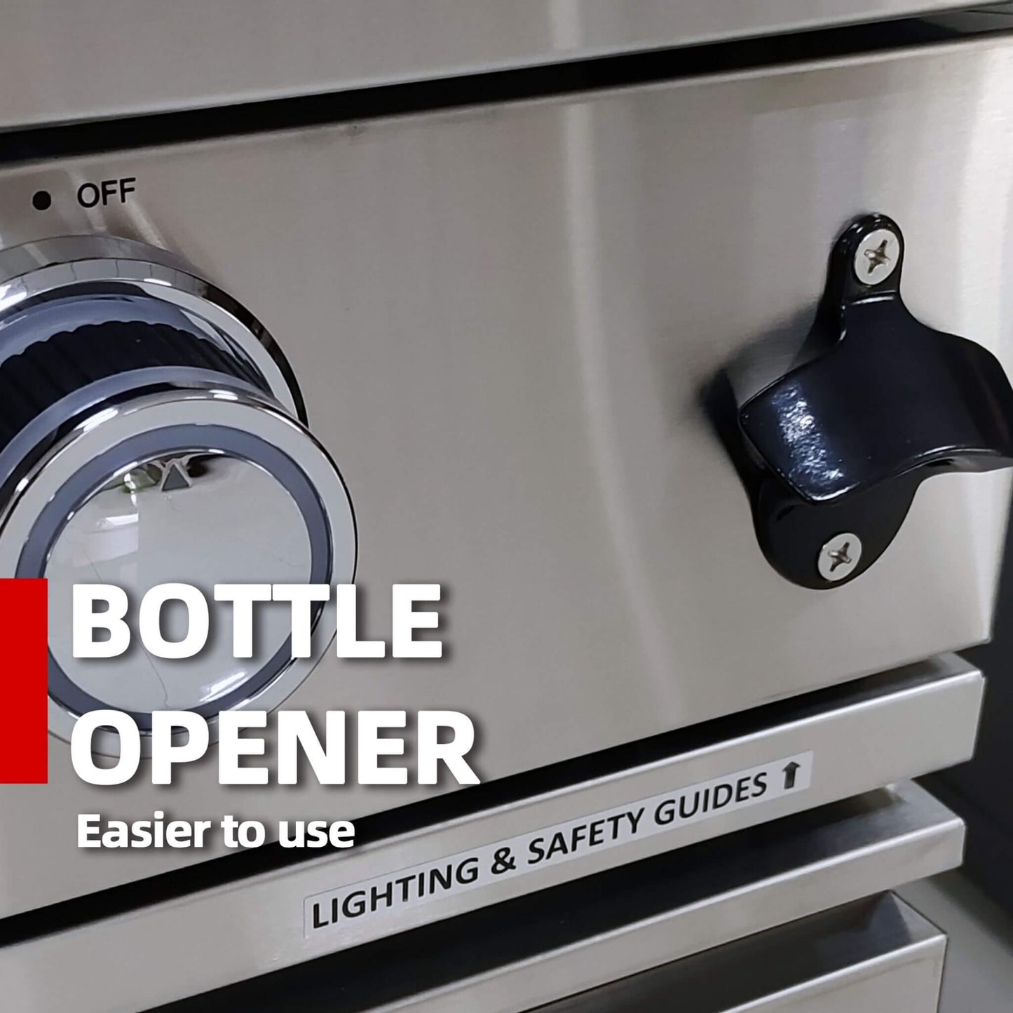 The Castelle Flame 96" Ultimate Outdoor Kitchen Island | 6-Burner Grill & Storage Suite