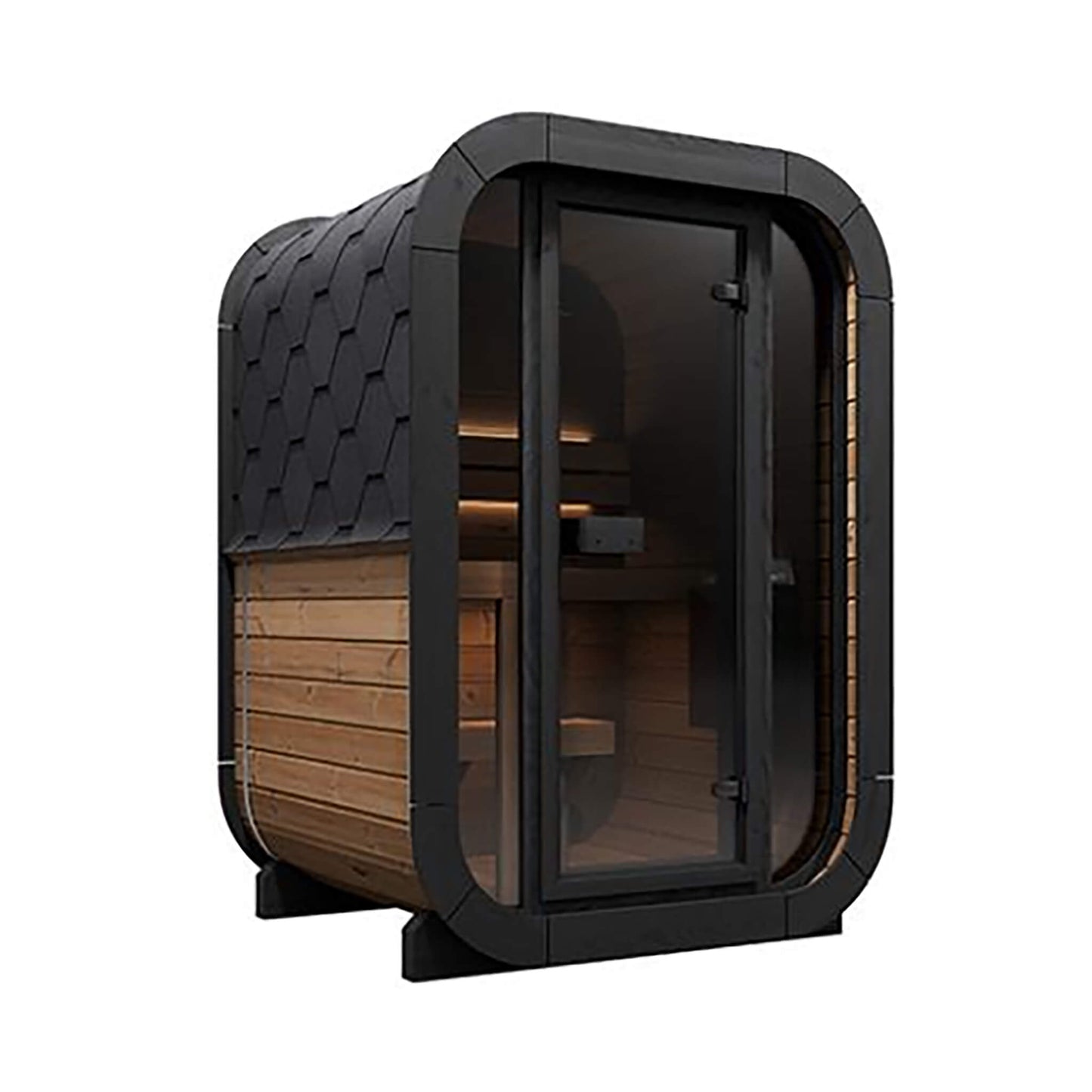 SaunaLife Model CL3G Cube-Series Outdoor 2-Person Home Sauna Kit