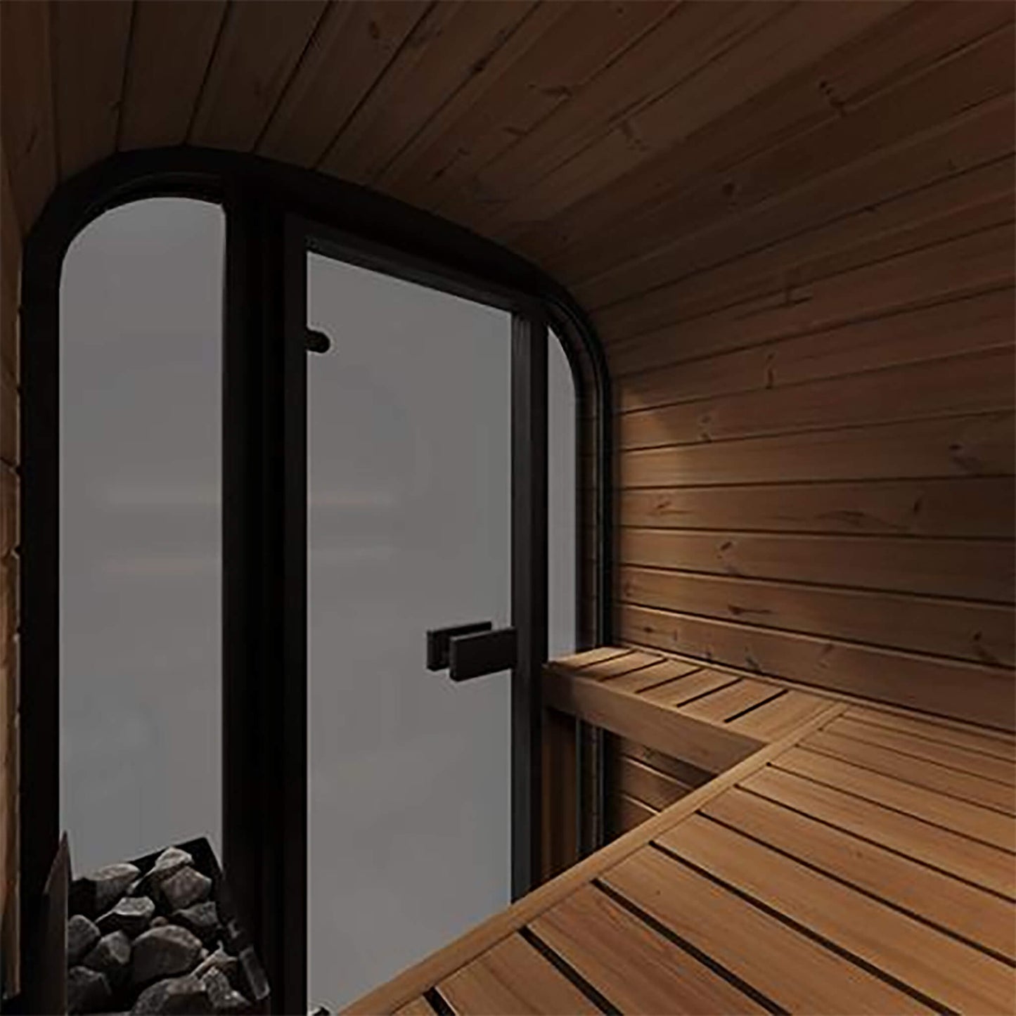 SaunaLife Model CL3G Cube-Series Outdoor 2-Person Home Sauna Kit