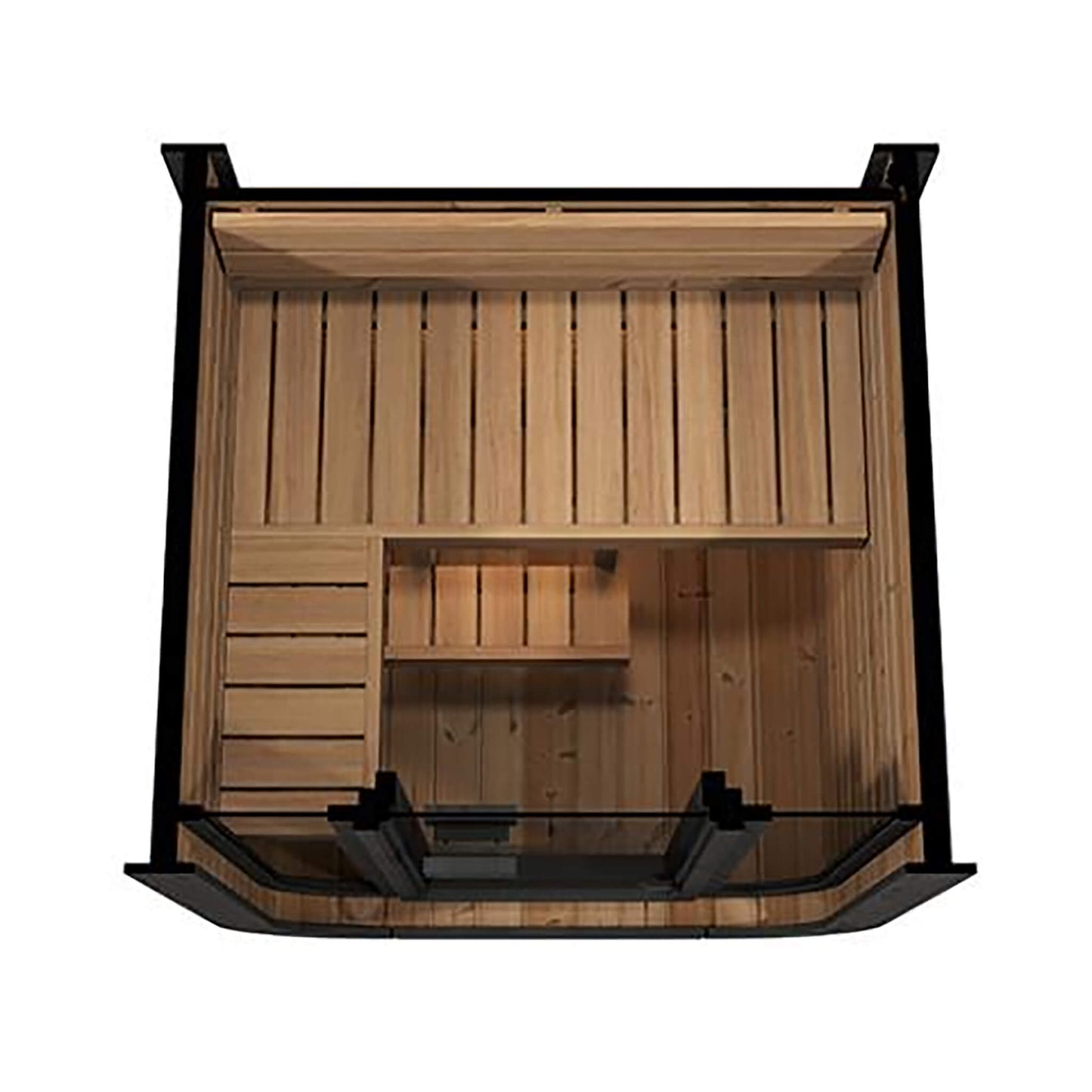 SaunaLife Model CL3G Cube-Series Outdoor 2-Person Home Sauna Kit