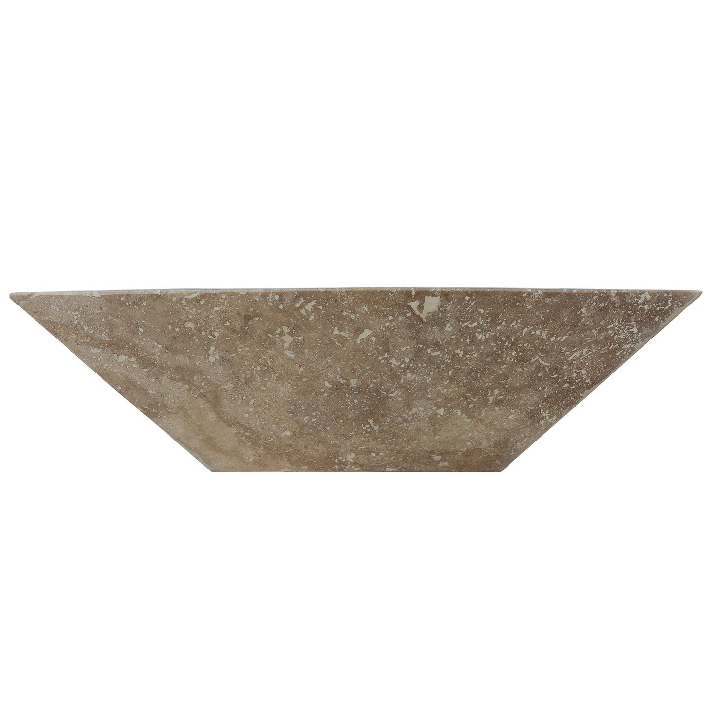 Aspendos Handcrafted Travertine Fire Pit – 24" Natural Stone Outdoor Hearth