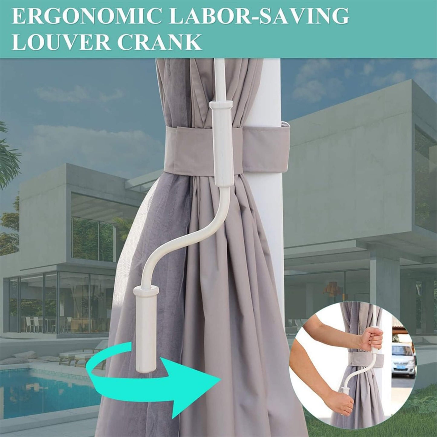 The Horizon Grand 12' x 20' Bioclimatic Pergola | Dual-Zone Adjustable Roof